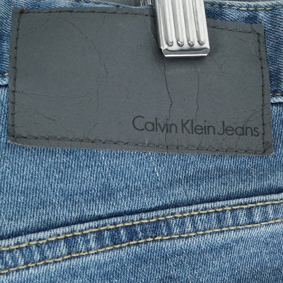 CALVIN KLEIN JEANS MEN'S BLUE DENIM PANTS TROUSERS | SIZE 34X30 - Picture 2 of 9